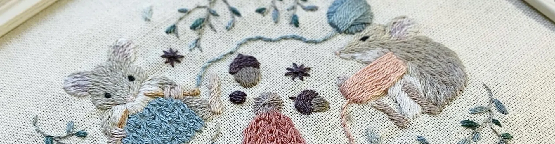 Winter embroidery collection