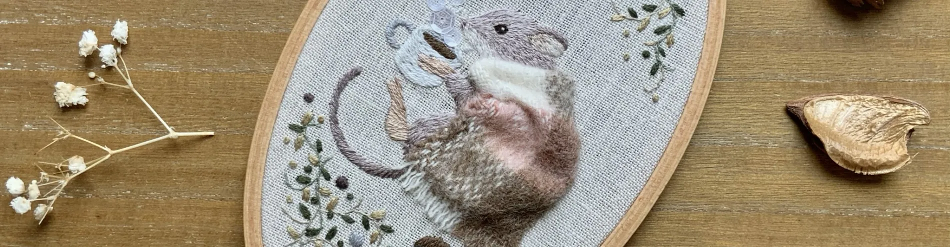 Winter embroidery collection