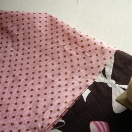 使用した裏布のアップ